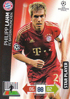 Philipp Lahm Bayern Munchen 2012/13 Panini Adrenalyn XL CL #44